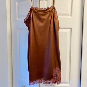 Charlotte Russe Brown Lace Mini Dress